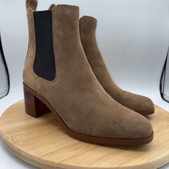 Steve Madden Shoes - Steve Madden Rockwell Chelsea Boots Womens 7M Tan Suede Leather Pull On